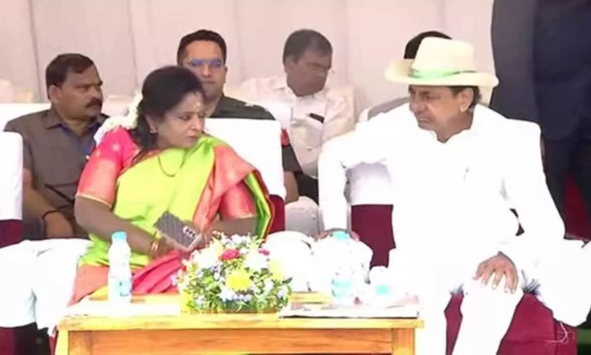 KCR and Tamilisai turn  Friends ?