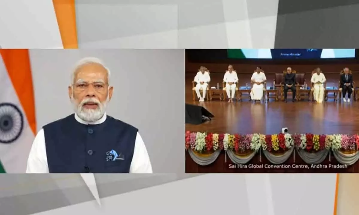 PM Modi inaugurates Sai Hira Global convention at Puttaparthi