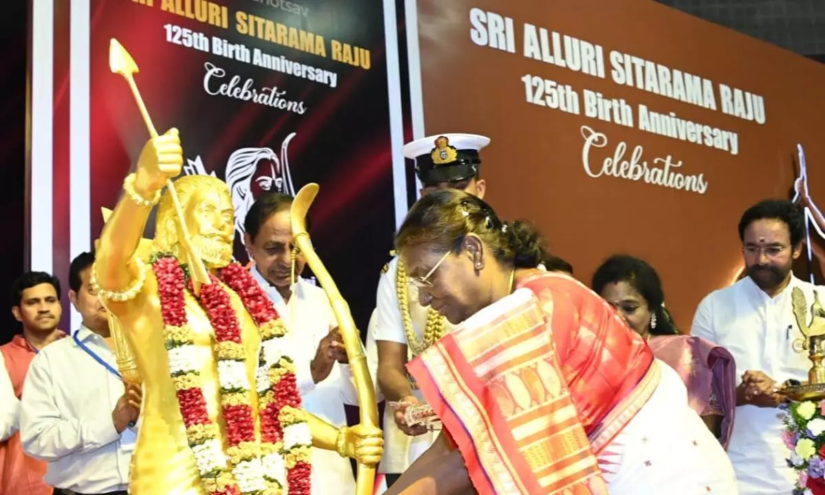 President Draupadi Murmu lauds efforts of Alluri Sitaramaraju
