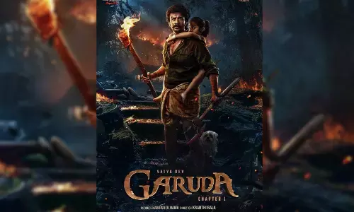 Satya Dev, Kranthi Bala, Abhishek Nama, Shri Abhishek Pictures’ Garuda Chapter-1 First Look Unleashed