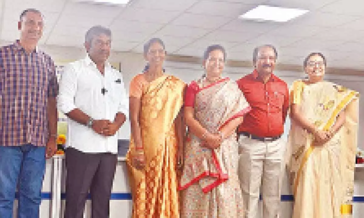 BCDE Chairman N Ramkumar Reddy, SPMVV Vice-Chancellor Prof D Bharathi, Registrar Prof N Rajini and others at the orientation session in Tirupati on Tuesday