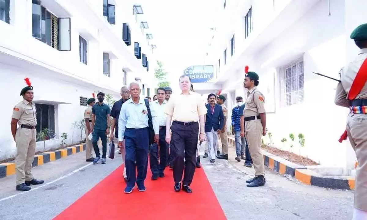 NBA Accreditation Team  inspecting PVVK  Engineering  College at Rudrampet  on Tuesday