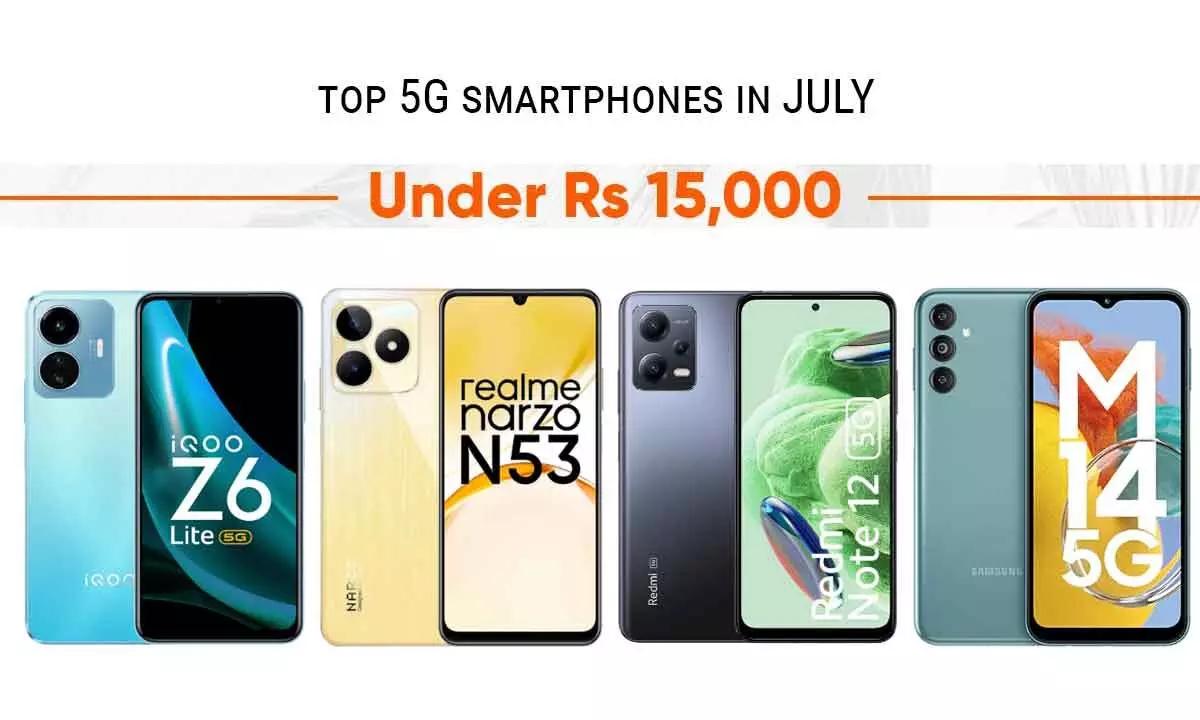 Top Smartphones under Rs 15,000 in July: Realme Narzo N53 5G and more