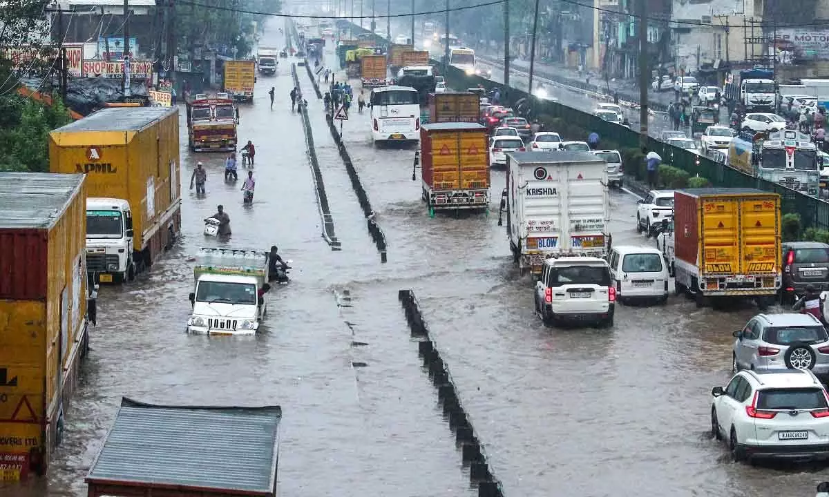 Waterlogging, traffic congestion reported at 24 locations in Delhi after heavy rains