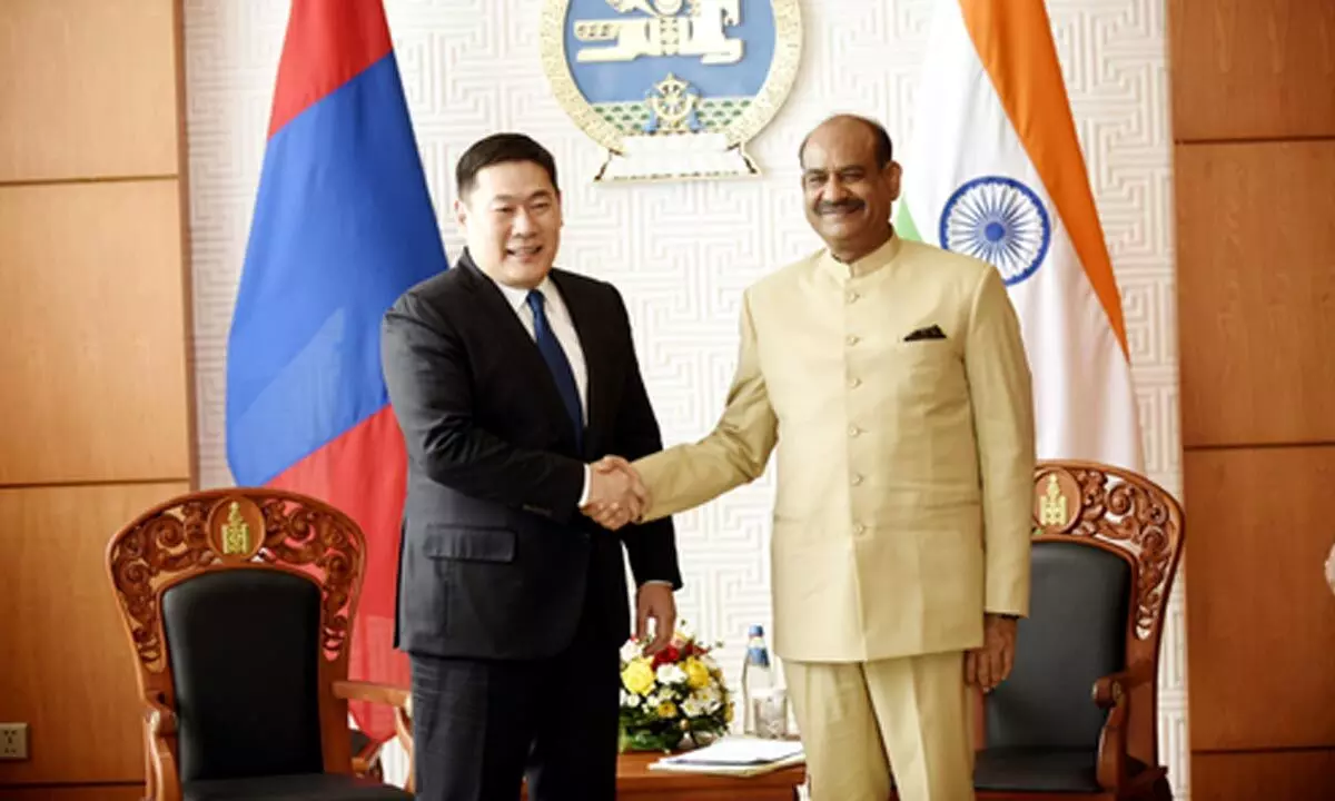LS Speaker meets Mongolian President, says India determined to strengthen strategic partnership