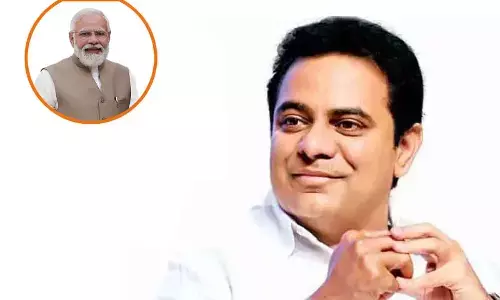 KTR targets PM Modi amidst his visit to Warangal