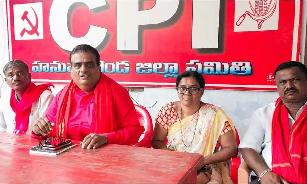 Warangal: CPI faults BJP, BRS