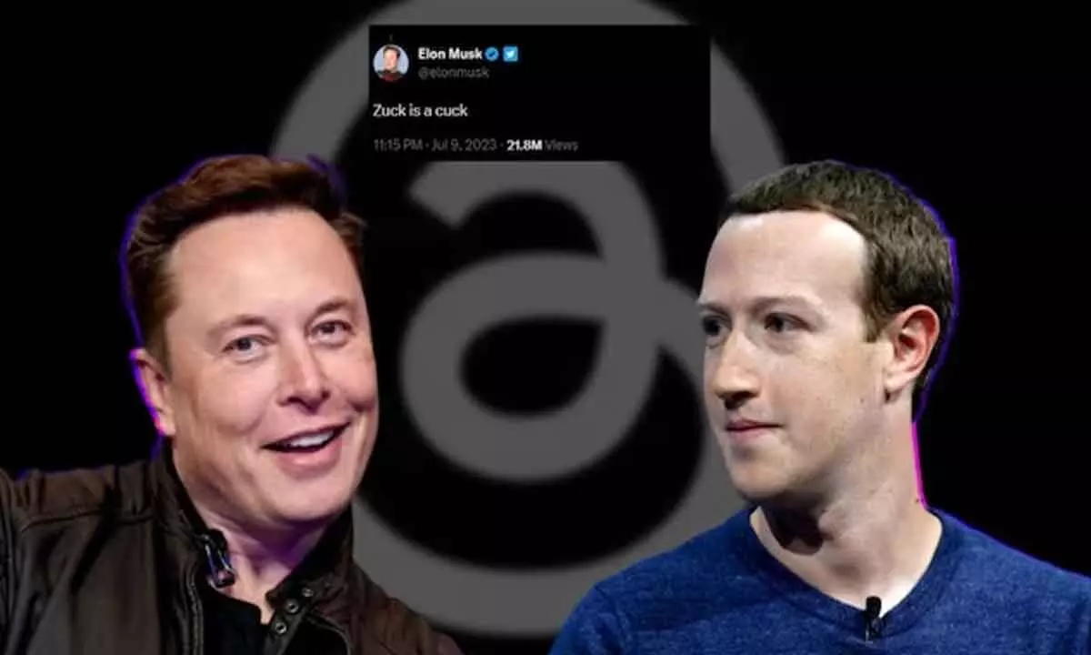 Musk calls Zuckerberg a cuck after he launched Threads