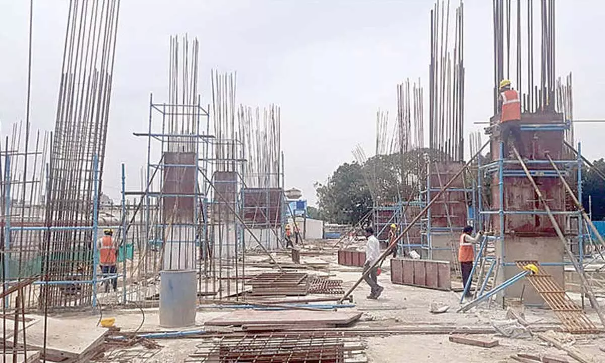 Ongoing works of Tirupati station upgradation project