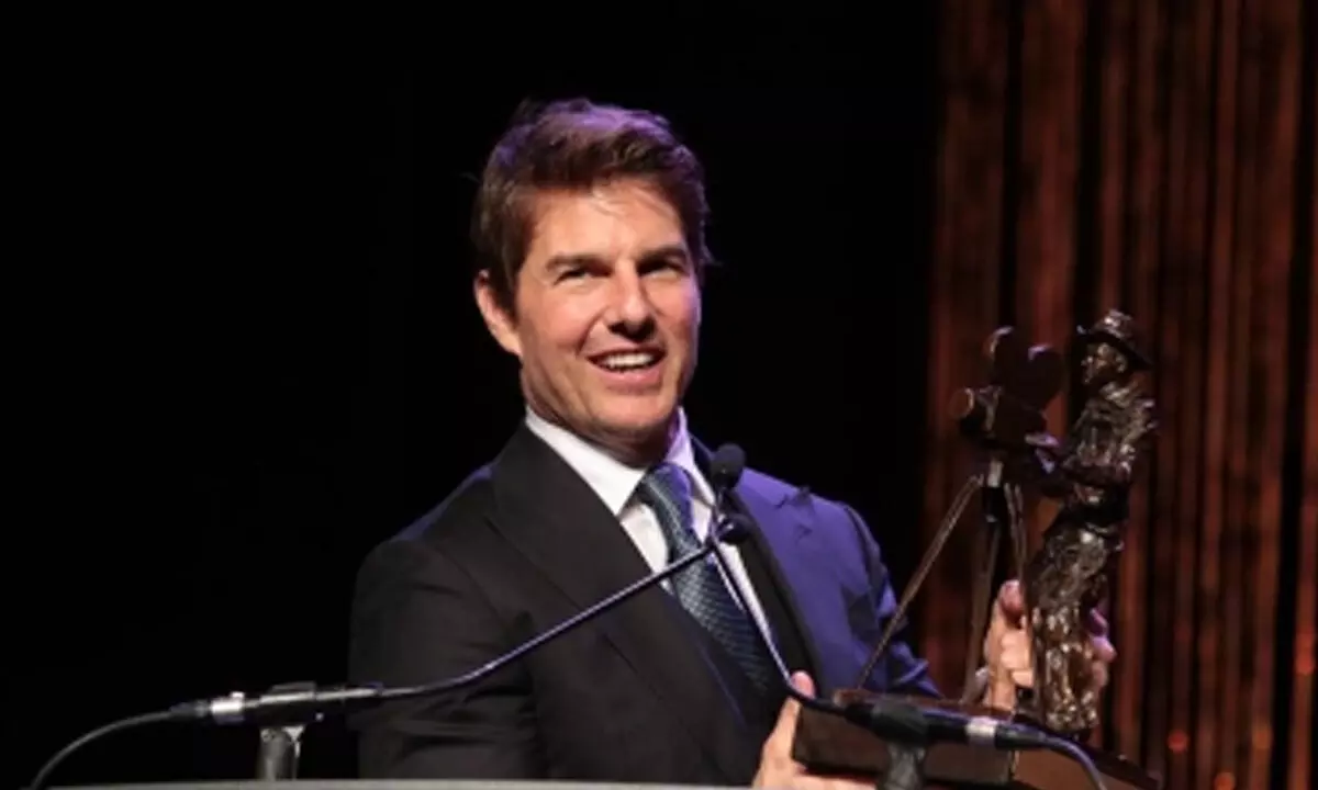 Tom Cruise makes rare public appearance in New York with his son Connor