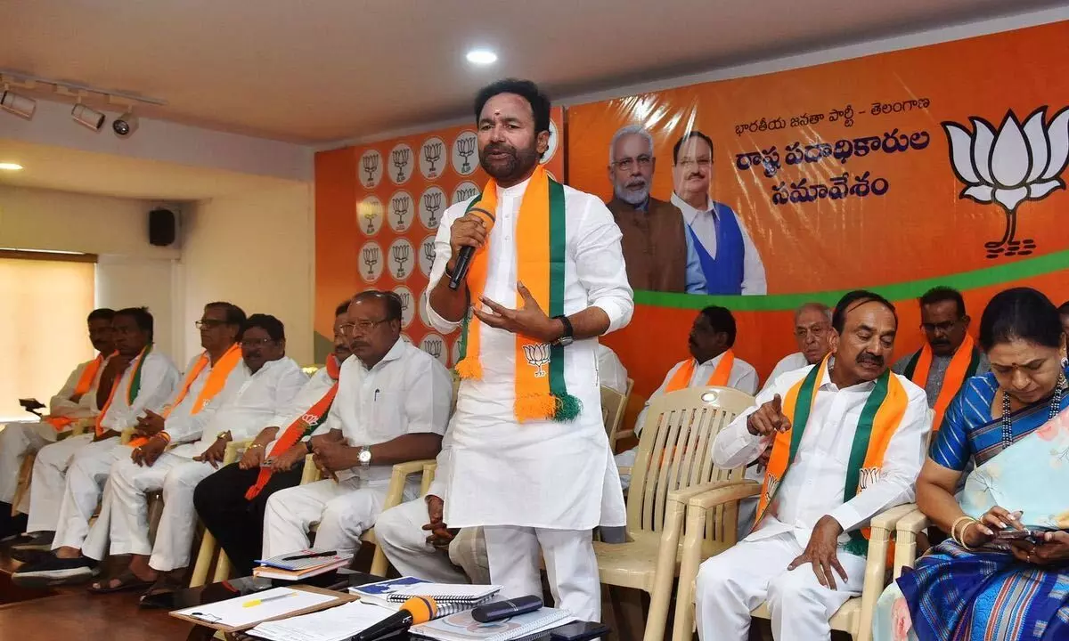 Time to fight unitedly against BRS to bring BJP to power Kishan Reddy