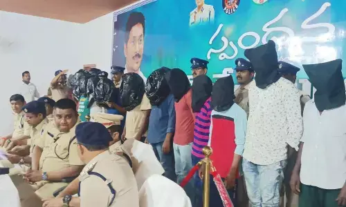 Krishna cops nabbed 45 Ganja smugglers