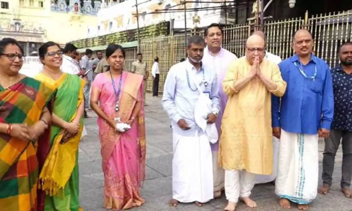ISRO scientists visits Tirumala temple ahead of Chardrayaan 3 launch