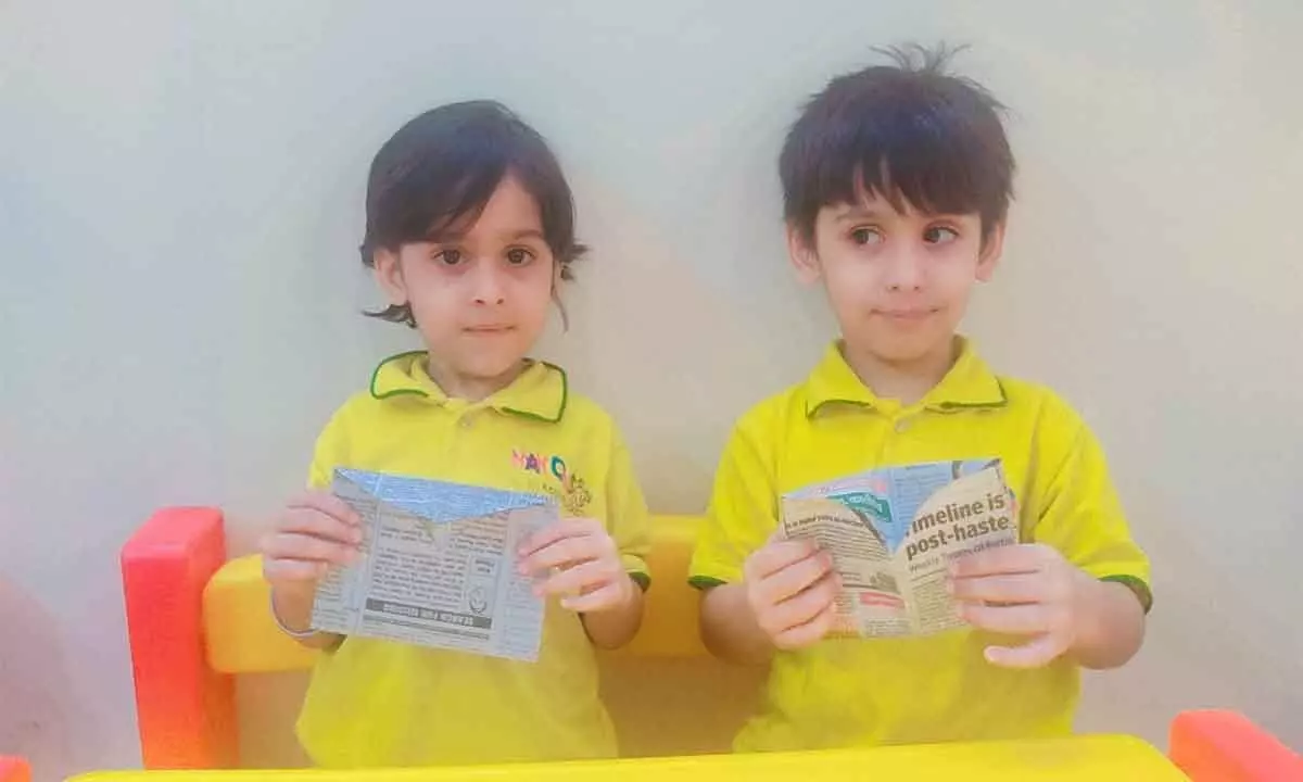 Makoons Play School Celebrates Paper Bag Day