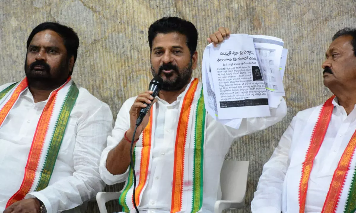 Revanth Reddy asks BRS leadership to prove their  Masculinity