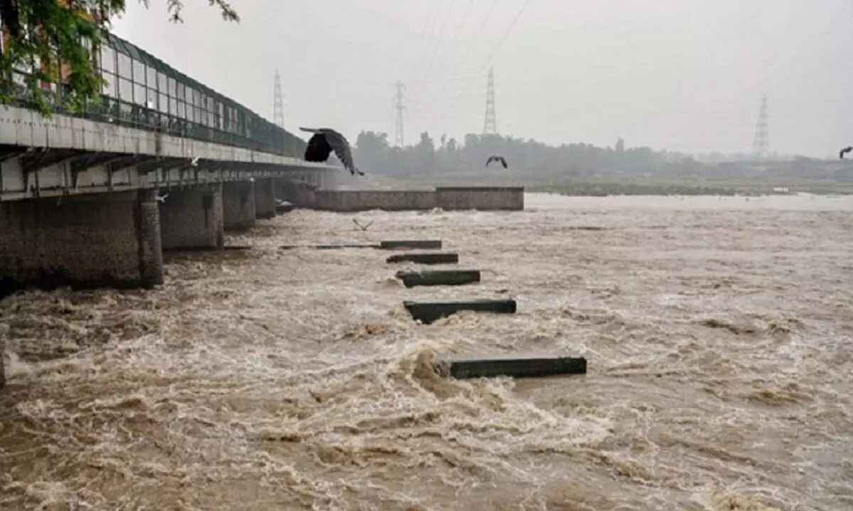 Delhi Rains: Yamuna in Spate. Traffic goes haywire. Restrictions imposed