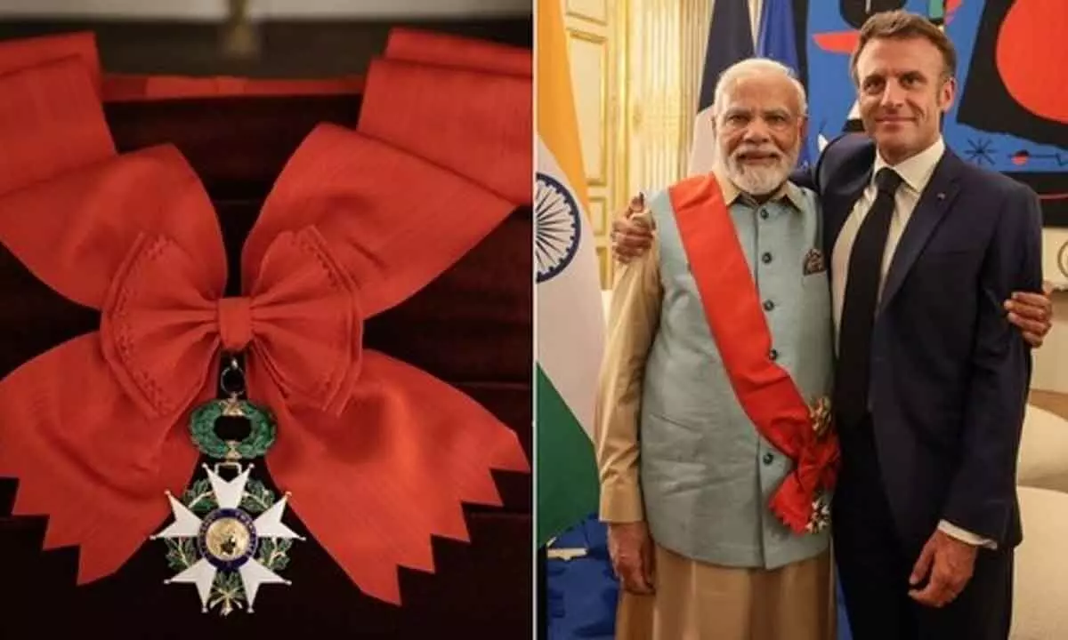Modi first Indian PM to receive highest award of  France