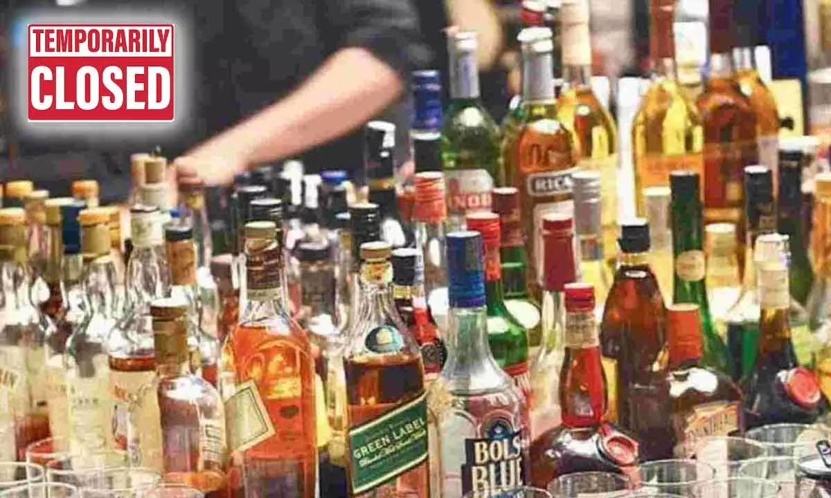 Hyderabad: Bad news for boozers, bars and wines closed for two days