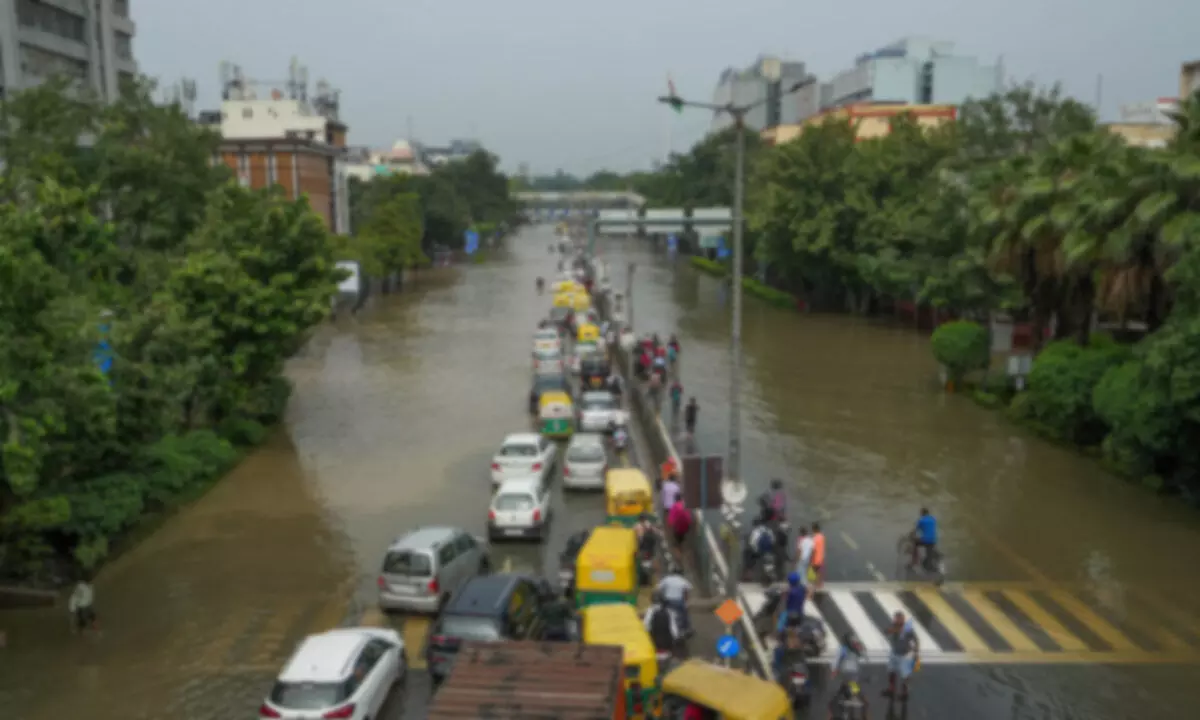 Yamuna water recedes but still roads are water logged