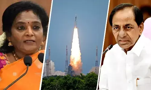 Governor , KCR congratulates ISRO