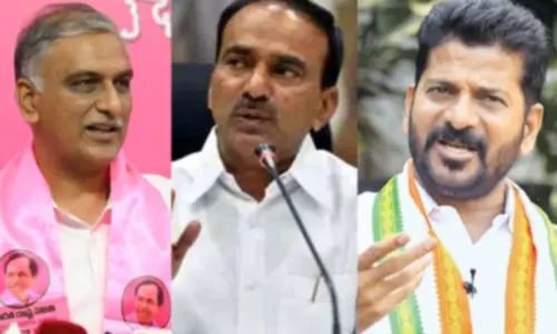 T Harish Rao, Eatala Rajender,  A Revanth Reddy
