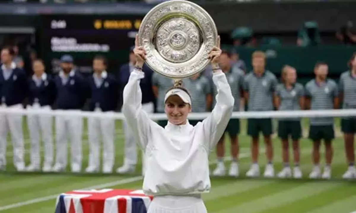 Wimbledon: Unseeded Vondrousova stuns Jabeur to win first Grand Slam title