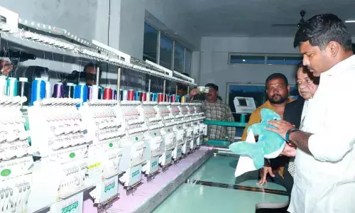 IT Minister  Gudivada  Amarnath at the Pals Plush Toys company in Visakhapatnam on Friday