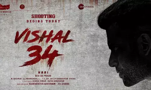 Vishal-starrer film directed by Hari, after previous blockbuster outings in Thamirabharani and Poojai!, Shoot Begins