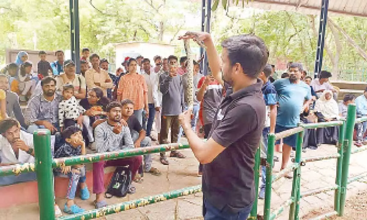 Hyderabad: Nehru Zoo Park celebrates World Snake Day
