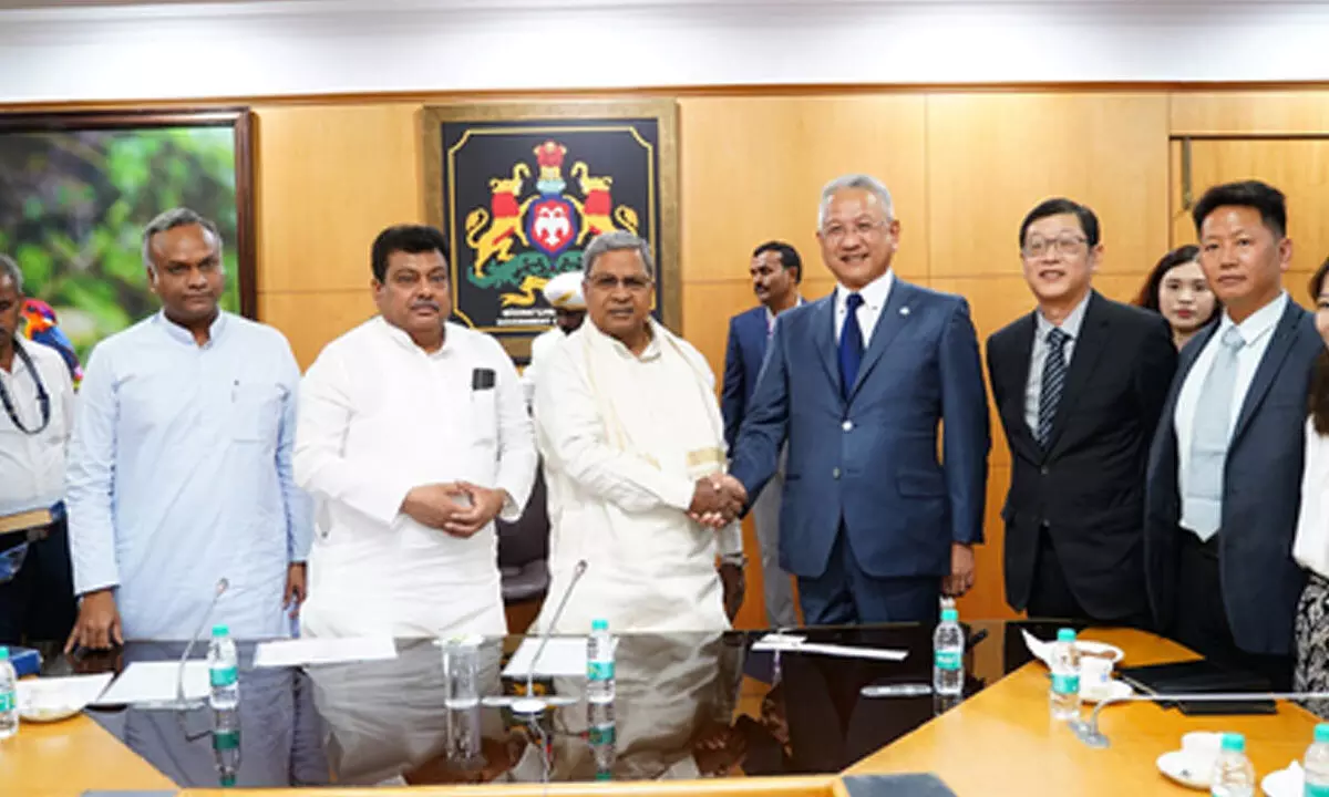Fii company delegates held a meeting with CM Siddaramaiah, Industries minister MB Patil