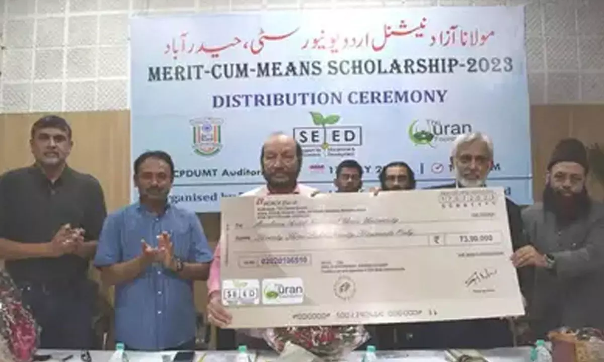 Hyderabad: MANUU students receive Rs 73.9 lakh scholarship from SEED