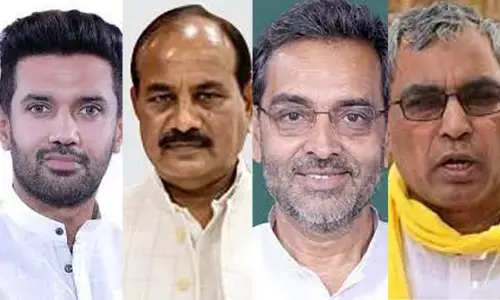 Chirag Paswan,Dara Singh Chauhan, Upendra Kushwaha and Om Prakash Rajbhar