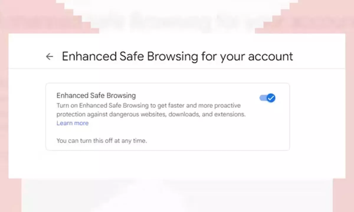 How to Manage Enhanced Safe Browsing for your account