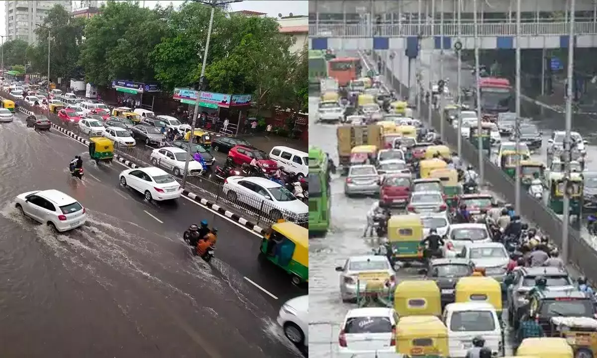 Tuesdays rains affect Delhi Traffic
