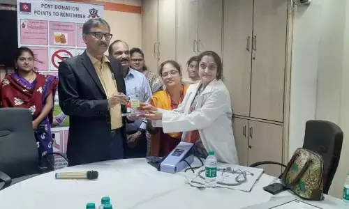 Bank of Baroda staff celebrating the 116th Foundation Day at the regional office in Visakhapatnam on Tuesday