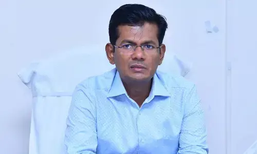 Prakasam district Collector AS Dinesh Kumar speaking at a review meeting at the Collectorate in Ongole on Monday