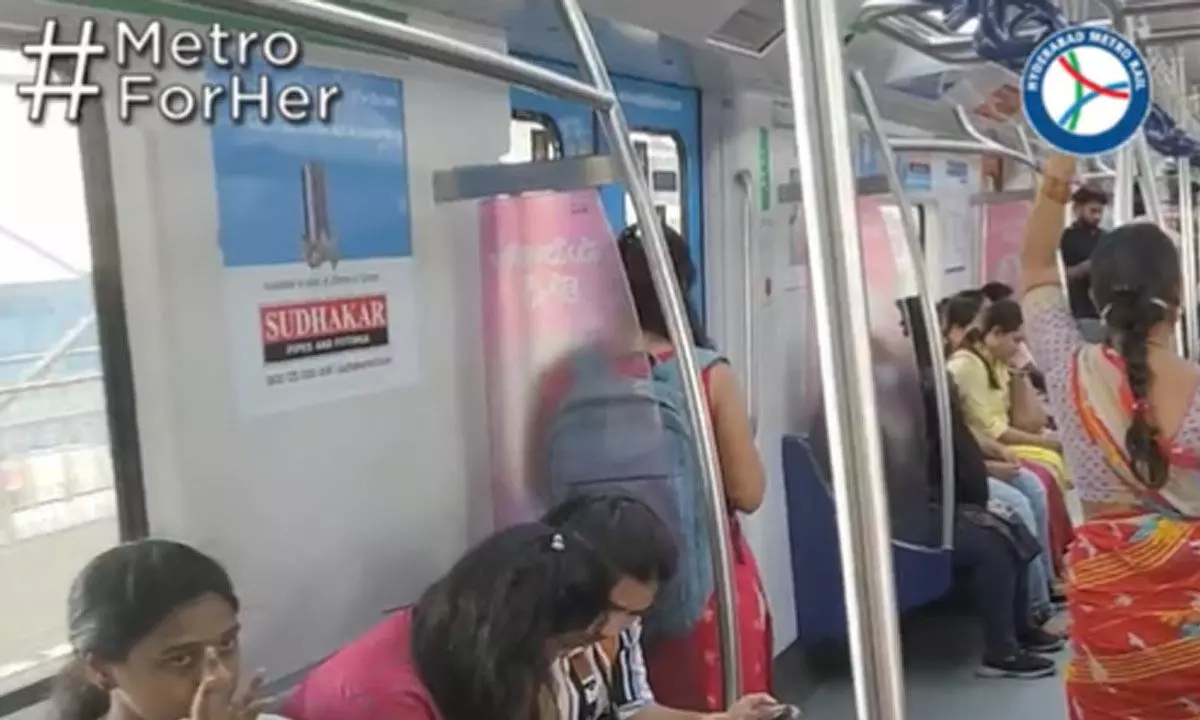 Allow women to sit reserved for them: Hyderabad Metro