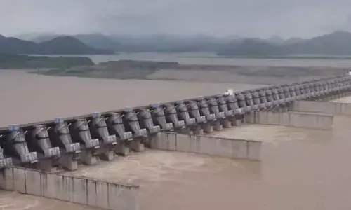 Godavari river rages at Polavaram and Bhadrachalam due to heavy rains