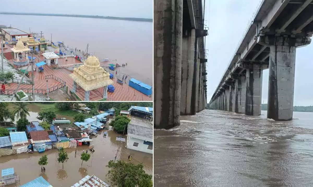 Godavari in spate; first level warning issued