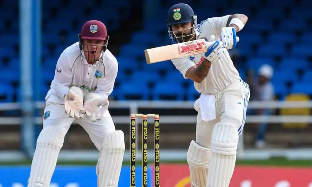Ind vs WI 2nd Test: Kohli’s 87 not out lifts India after Rohit, Jaiswal hit fifties