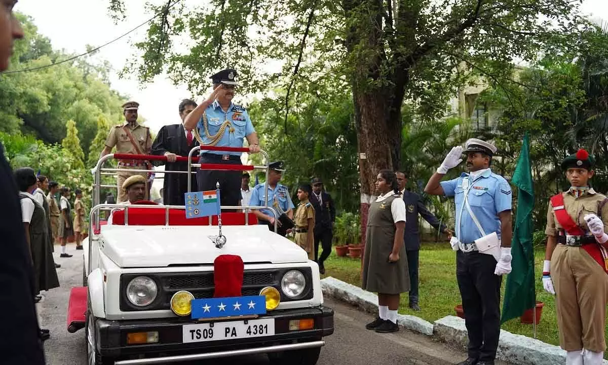 Embrace your potential as leaders’, says Air Chief Marshal at the Centenary Investiture Ceremony of The Hyderabad Public School, Begumpet, Hyderabad on Friday