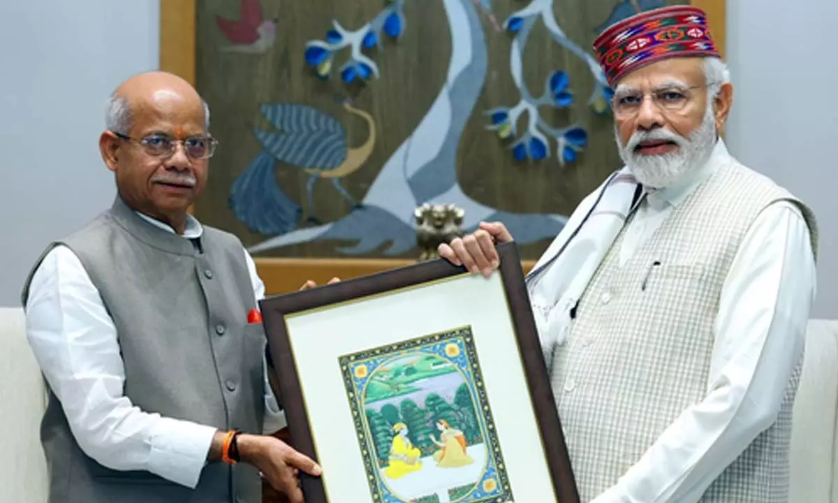 Himachal Guv meets PM Modi, apprises PM about losses incurred due to rains