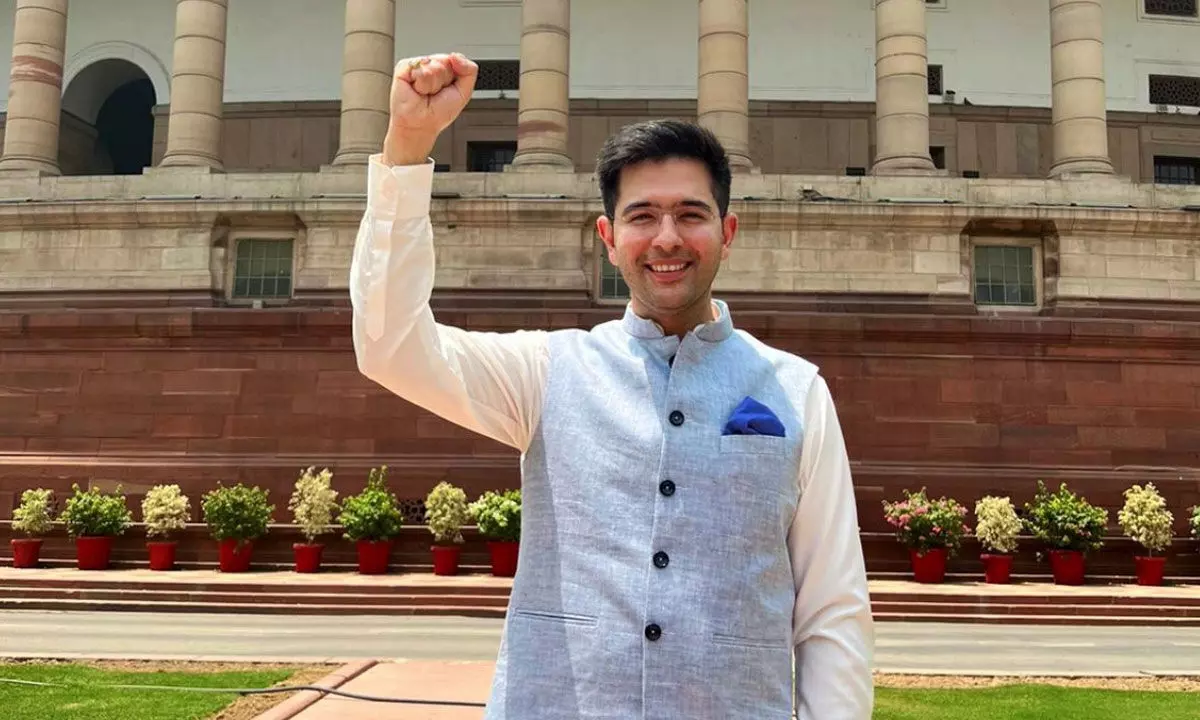 Raghav Chadha demands better facilities for Journalists in Parliament House building