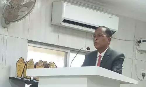 CUAP Vice-Chancellor Dr S A Kori addressing a workshop on the campus in Anantapur on Friday