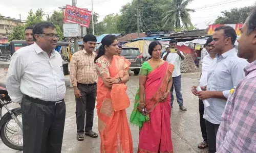 District Collector Dr Priyanka Ala discussing with officials on their preparedness
