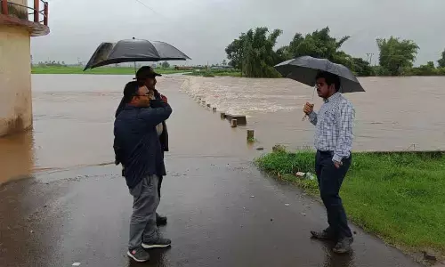 Rivers overflow due to heavy rains, traffic disrupted