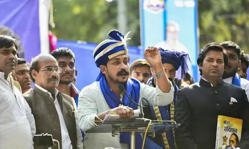 Bhim Army supporters protest attack on Chandrashekhar