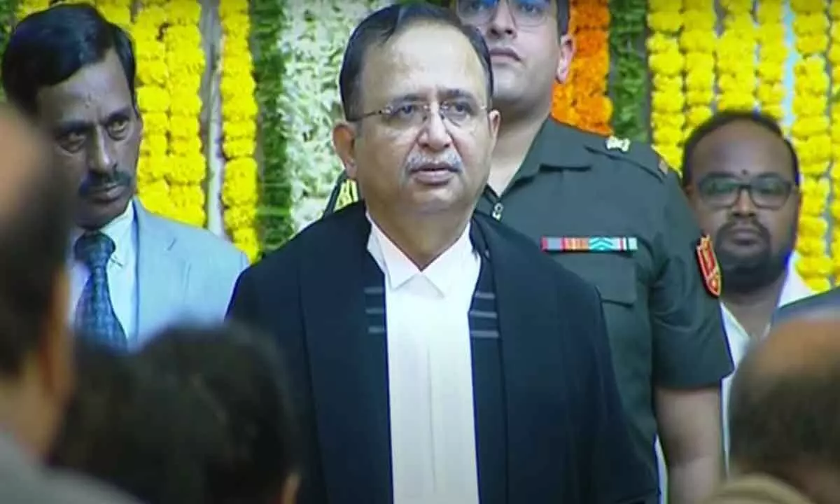 Justice Alok Aradhe swears-in as Chief Justice of Telangana High Court