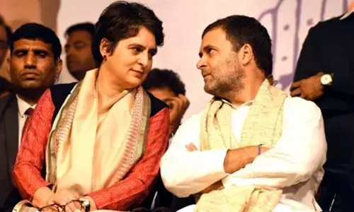 Congress General Secretary Priyanka Gandhi Vadra and former party president Rahul Gandhi
