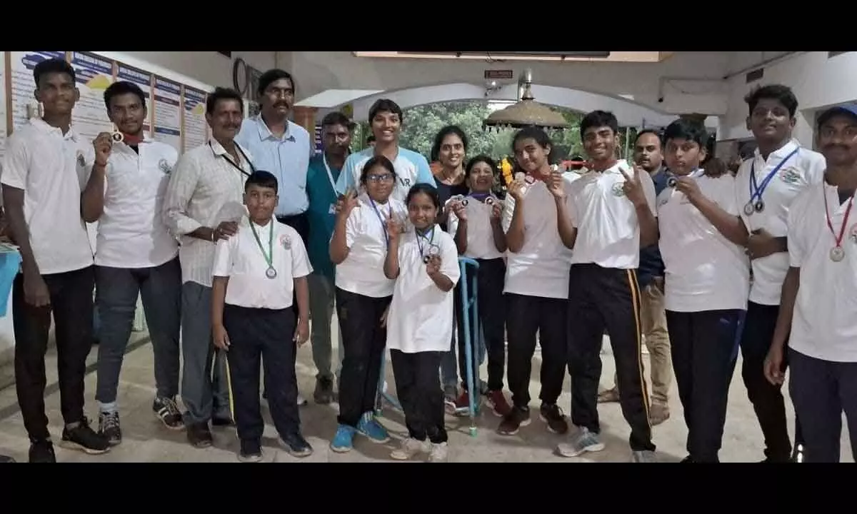 NTR dist students win 6 medals in State-level Silambam